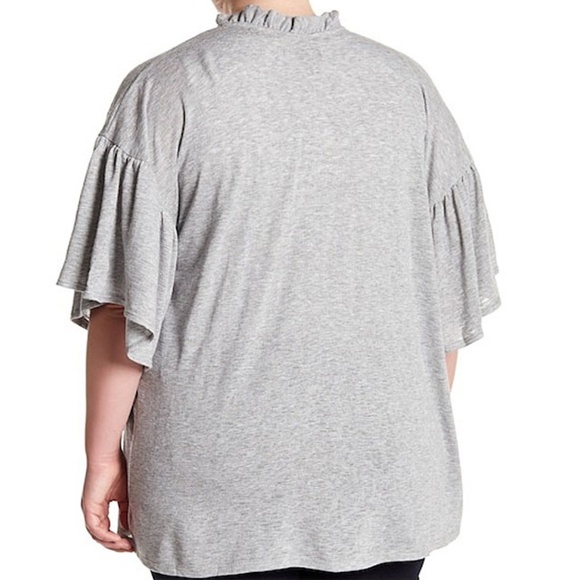 Bobeau Ruffled Knit Kimono Open Front  NWT 1X - Picture 2 of 2